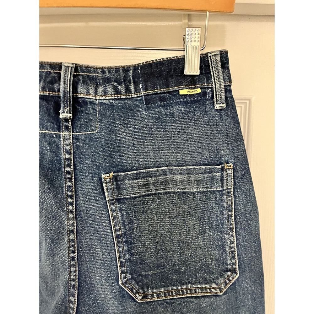 Mother Superior Private Zip Pocket Ankle Jeans Dark Wash High Rise Utility 27 - Picture 5 of 8